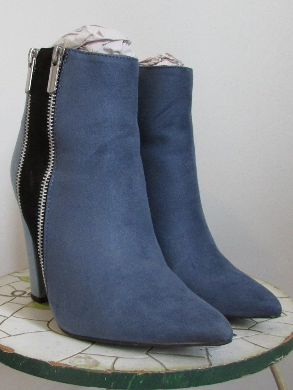 Remi Blue Booties - Picture 6 of 8